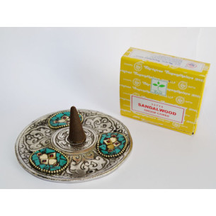 indische Räucherstäbchen Dhoop cone SANDELHOLZ