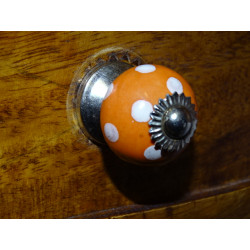 Mini knobs orange pitch white/argent