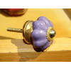 Petite poignées citrouille de couleur violet foncé