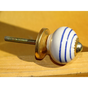 Little handle white line dark blue