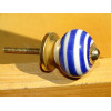 Pequeña manijas blanco espiral azul oscuro
