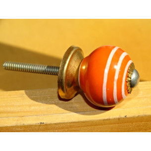 kleine Handvoll orange linie weiß
