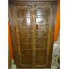Small antique cupboard doors with metal - 3