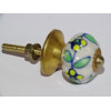 Small white pumpkin handles and yellow flowers