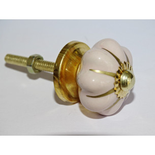 Small handles pumpkin pink with golden lines