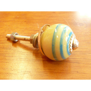 Mini pulsanti turchesi giallo tratto
