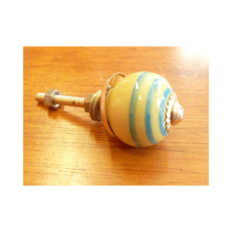 Mini pulsanti turchesi giallo tratto