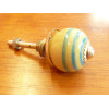 Mini knobs yellow line turquoise