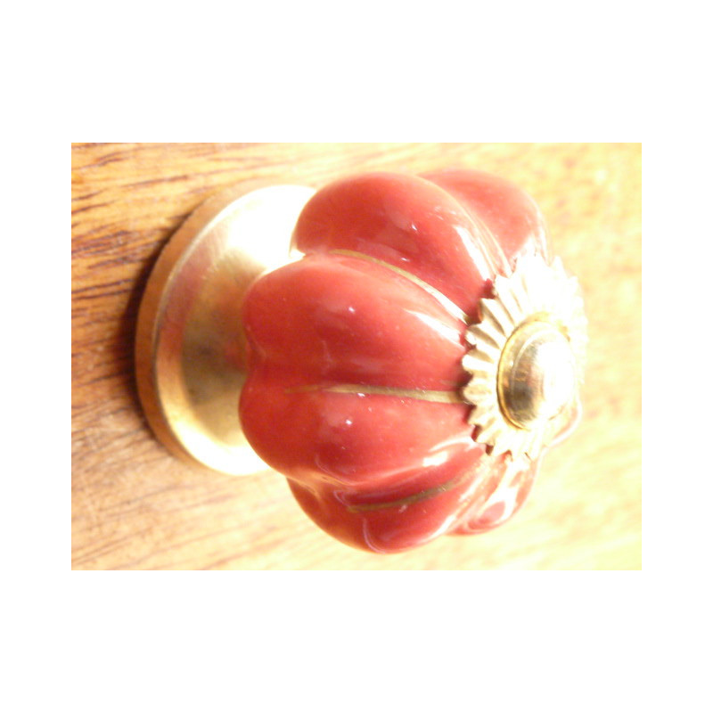 Mini pumpkin knobs unis red trait or