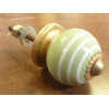 Mini pomello verde anis trait bianchi