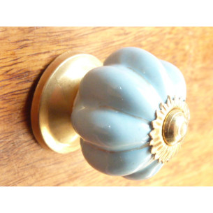 Oro relacionados Mini mango porcelana azul calabaza unidos