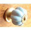 Oro relacionados Mini mango porcelana azul calabaza unidos
