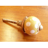 Mini knobs yellow pitch white - gold