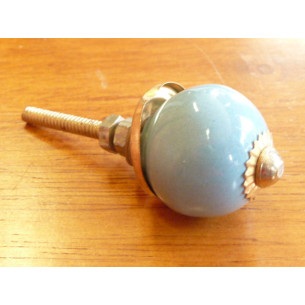 Mini boutons Bleu unis - doré