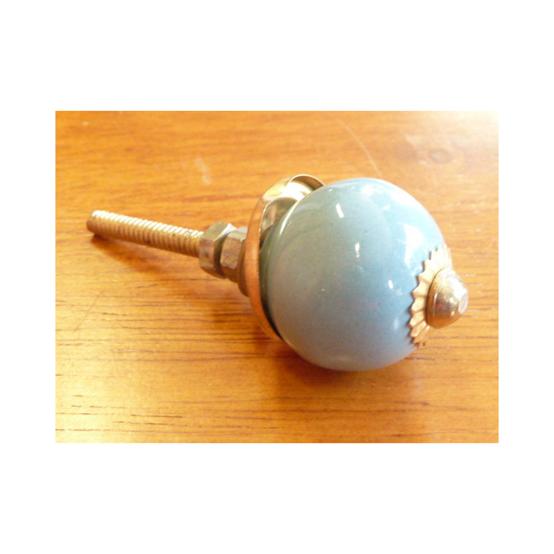 Mini pomello blu unis - doré