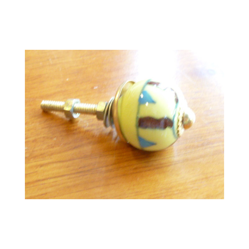 Mini boutons Jaune spiral chocolat