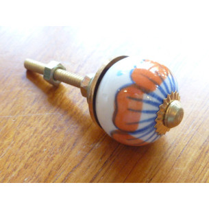 Mini knobs flower orange