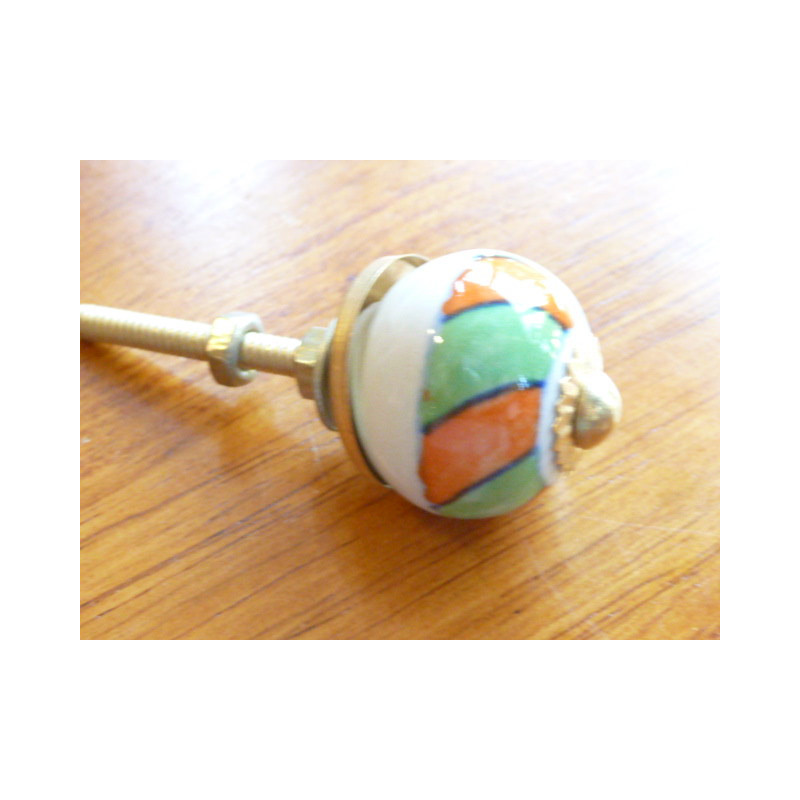 Mini boutons verte et orange