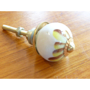 Mini Möbelgriffs weißhe/gelb/beige