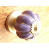 Mini zucca bottoni dorati viola tratto unito