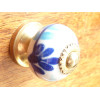 mini due pulsanti fogliame blu
