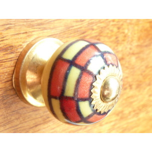 mini pulsanti gialli e rossi Mosaïque
