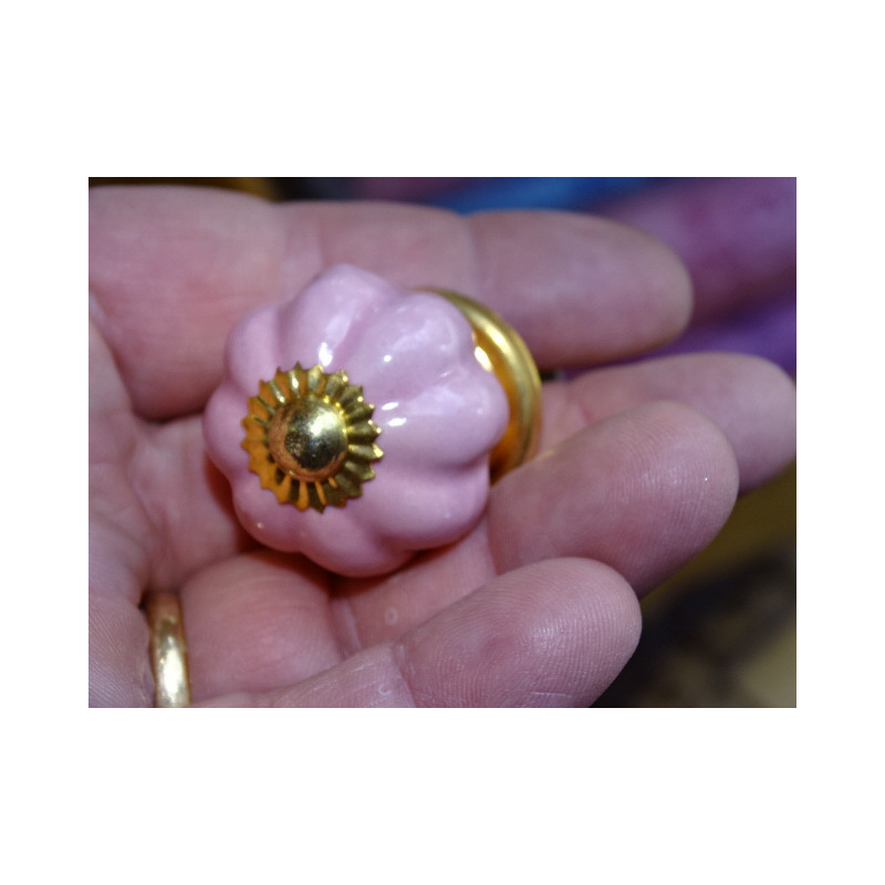 pastel pink handles small pumpkin