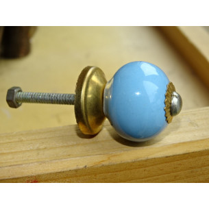 Petites poignées de couleur bleue ciel unis