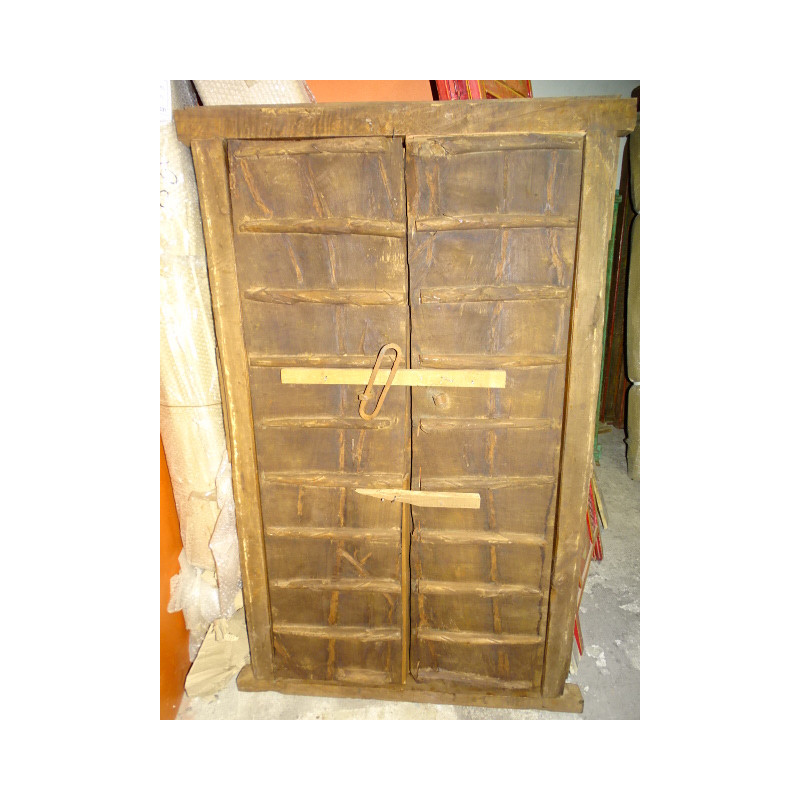 Pequeñas puertas de armario antiguas con metal - 4