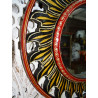 Handbemalter Reliefspiegel 45 cm Durchmesser - 8