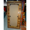 Large rectangular mirror in recycled teak 180x90 cm