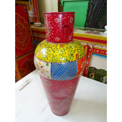 Mehrfarbige Amphore in Form eines indischen Glases 61 cm - 1