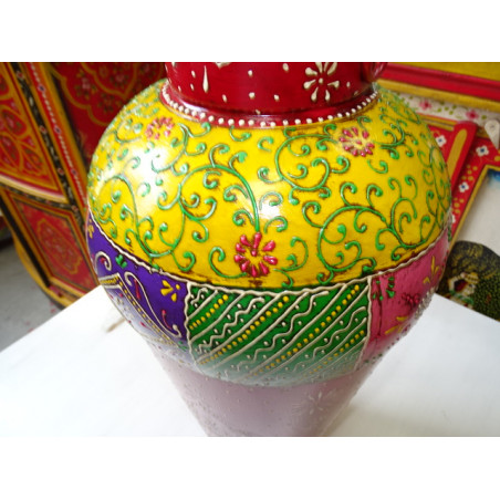 Anfora multicolore a forma di vaso indiano 61 cm - 1