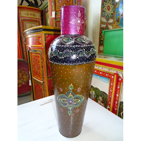 Mehrfarbige Amphore in Form eines indischen Glases 73 cm - 5