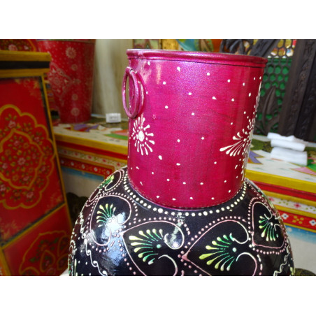 Mehrfarbige Amphore in Form eines indischen Glases 73 cm - 5