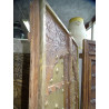 Portes un panneau motif arche orné de cuivre et laiton - 91x200 cm