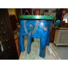 Taburete con elefante turquesa y multicolor 50x34x 36 cm alto