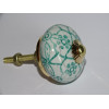 Boutons de tiroirs avec arabesque verte