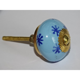 Schubladenknöpfe mit himmelblauem und ultramarinblauem Stern