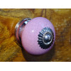 Manico rosa round effetto incrinato