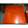 Niedrigen quadratischen Tisch 4 Schubladen Rot