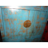 old cabinet low turquoise 4 doors