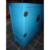 cabinet low turquoise 2 doors 2 drawers