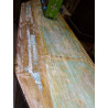 Barra bar rústica de teca reciclado 180x55x105cm