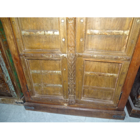 Large cabinet with old rounded doors on top