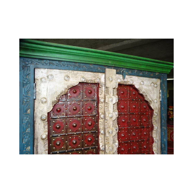 cabinet arch and iron muticolore - red