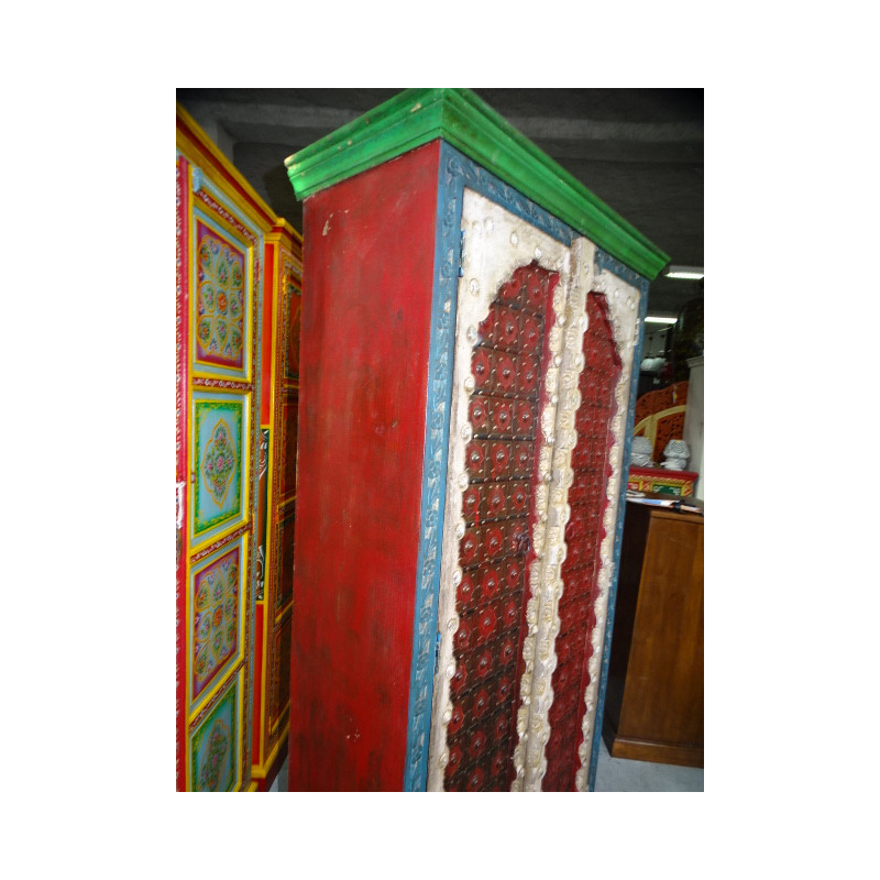 cabinet arch and iron muticolore - red