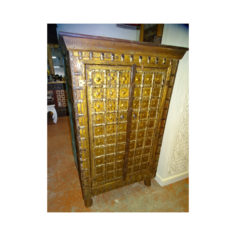 Mueble bajo PITARA reborde acero beige 142x92 cm