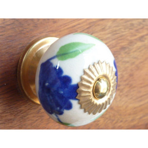 Manijas gran flor en el extranjero verde manzana