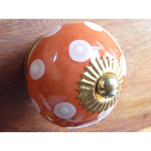 Möbelgriffe orange Pech weiß